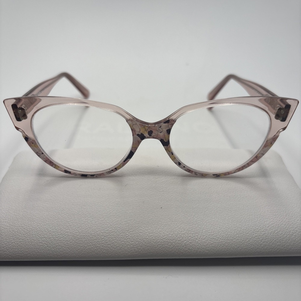 JEAN LAFONT PARIS IMAGE F 7119 CRYSTAL PINK EYEGLASSES FRAME 52-18-142MM #C394